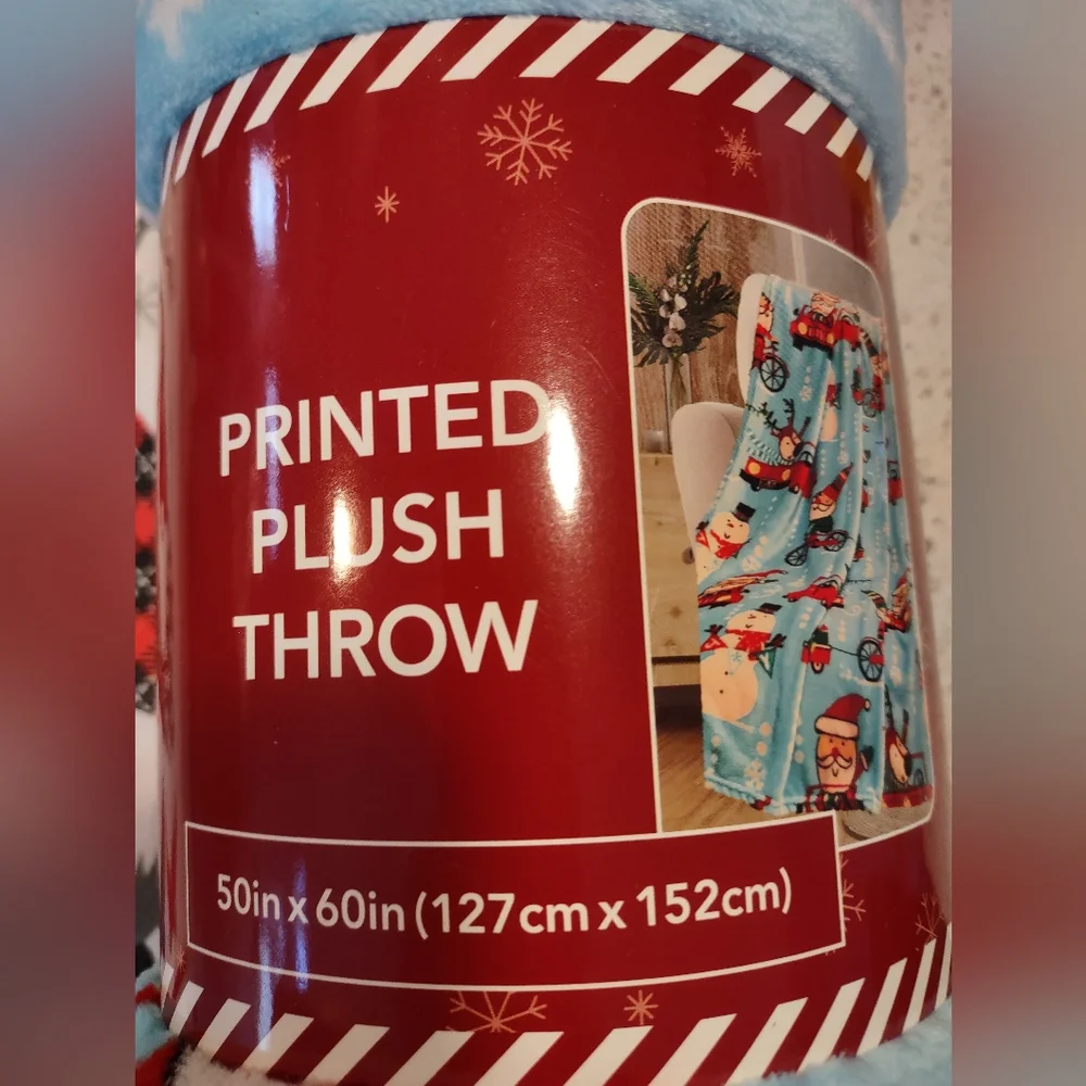 NWT Christmas Blanket and Christmas Dish Towel
